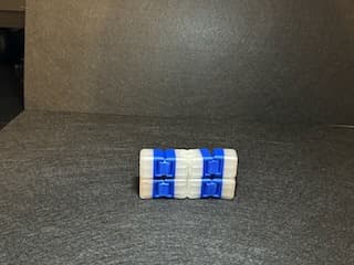 Infinity cube showing fold