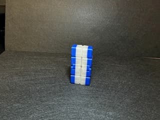 Infinity cube standing up